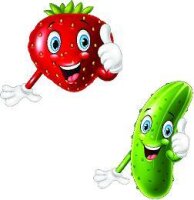 Obst und Gemüse Sticker