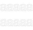 10 wetterfeste Klebebuchstaben – selbstklebend für Außen & Innen: „a“ (5 cm, weiß)