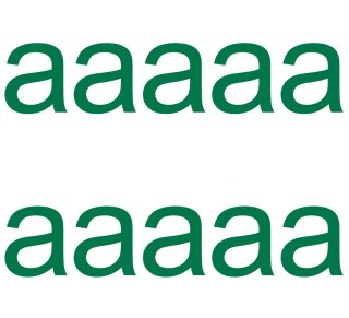 10 wetterfeste Klebebuchstaben – selbstklebend für Außen & Innen: „a“ (6 cm, grün)