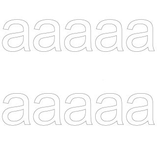 10 wetterfeste Klebebuchstaben – selbstklebend für Außen & Innen: „a“ (7 cm, weiß)