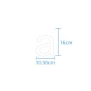 10 wetterfeste Klebebuchstaben – selbstklebend für Außen & Innen: „a“ (16 cm, weiß)