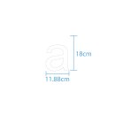 10 wetterfeste Klebebuchstaben – selbstklebend für Außen & Innen: „a“ (18 cm, weiß)