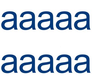 10 wetterfeste Klebebuchstaben – selbstklebend für Außen & Innen: „a“ (18 cm, blau)