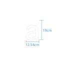 10 wetterfeste Klebebuchstaben – selbstklebend für Außen & Innen: „a“ (19 cm, weiß)