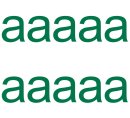 10 wetterfeste Klebebuchstaben – selbstklebend für Außen & Innen: „a“ (20 cm, grün)