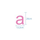 10 wetterfeste Klebebuchstaben – selbstklebend für Außen & Innen: „a“ (20 cm, rosa)