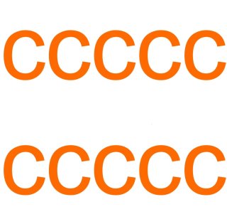 10 wetterfeste Klebebuchstaben – selbstklebend für Außen & Innen: „c“ (2 cm, orange)