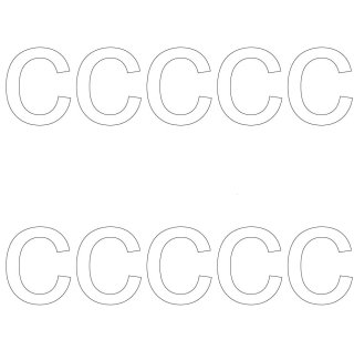 10 wetterfeste Klebebuchstaben – selbstklebend für Außen & Innen: „c“ (8 cm, weiß)