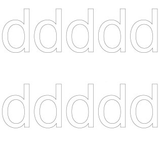 10 wetterfeste Klebebuchstaben – selbstklebend für Außen & Innen: „d“ (8 cm, weiß)