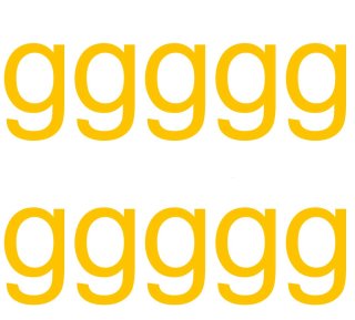 10 wetterfeste Klebebuchstaben – selbstklebend für Außen & Innen: „g“ (6 cm, gelb)