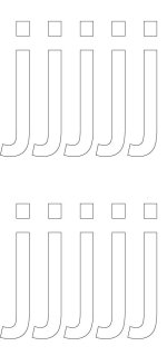 10 wetterfeste Klebebuchstaben – selbstklebend für Außen & Innen: „j“ (13 cm, weiß)
