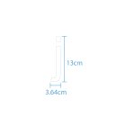 10 wetterfeste Klebebuchstaben – selbstklebend für Außen & Innen: „j“ (13 cm, weiß)