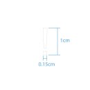 Sonderzeichen selbstklebend (10 Stück) – für Innen- & Außeneinsatz: „!“ (1cm hoch, in weiß)