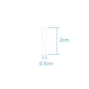 Sonderzeichen selbstklebend (10 Stück) – für Innen- & Außeneinsatz: „!“ (2cm hoch, in weiß)