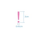 Sonderzeichen selbstklebend (10 Stück) – für Innen- & Außeneinsatz: „!“ (3cm hoch, in silber)