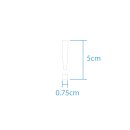 Sonderzeichen selbstklebend (10 Stück) – für Innen- & Außeneinsatz: „!“ (5cm hoch, in weiß)