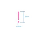 Sonderzeichen selbstklebend (10 Stück) – für Innen- & Außeneinsatz: „!“ (6cm hoch, in silber)