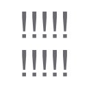 Sonderzeichen selbstklebend (10 Stück) – für Innen- & Außeneinsatz: „!“ (10cm hoch, in gold)