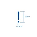 Sonderzeichen selbstklebend (10 Stück) – für Innen- & Außeneinsatz: „!“ (11cm hoch, in blau)