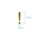 Sonderzeichen selbstklebend (10 Stück) – für Innen- & Außeneinsatz: „!“ (12cm hoch, in rosa)