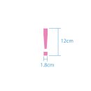 Sonderzeichen selbstklebend (10 Stück) – für Innen- & Außeneinsatz: „!“ (12cm hoch, in silber)