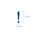 Sonderzeichen selbstklebend (10 Stück) – für Innen- & Außeneinsatz: „!“ (15cm hoch, in blau)