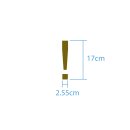 Sonderzeichen selbstklebend (10 Stück) – für Innen- & Außeneinsatz: „!“ (17cm hoch, in rosa)