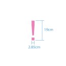 Sonderzeichen selbstklebend (10 Stück) – für Innen- & Außeneinsatz: „!“ (19cm hoch, in silber)