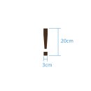 Sonderzeichen selbstklebend (10 Stück) – für Innen- & Außeneinsatz: „!“ (20cm hoch, in braun)