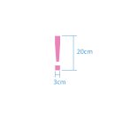 Sonderzeichen selbstklebend (10 Stück) – für Innen- & Außeneinsatz: „!“ (20cm hoch, in silber)