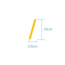 Sonderzeichen selbstklebend (10 Stück) – für Innen- & Außeneinsatz: „/“ (10cm hoch, in gelb)
