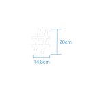 Sonderzeichen selbstklebend (10 Stück) – für Innen- & Außeneinsatz: „#“ (20cm hoch, in weiß)