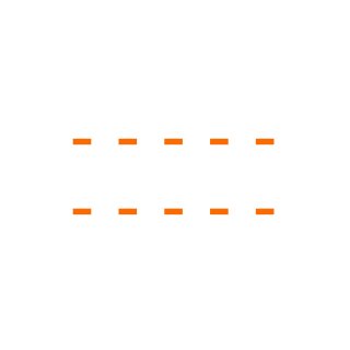 Sonderzeichen selbstklebend (10 Stück) – für Innen- & Außeneinsatz: „-“ (1cm hoch, in orange)