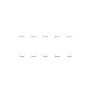 Sonderzeichen selbstklebend (10 Stück) – für Innen- & Außeneinsatz: „-“ (4cm hoch, in weiß)