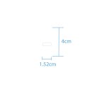 Sonderzeichen selbstklebend (10 Stück) – für Innen- & Außeneinsatz: „-“ (4cm hoch, in weiß)