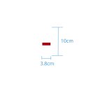 Sonderzeichen selbstklebend (10 Stück) – für Innen- & Außeneinsatz: „-“ (10cm hoch, in rot)