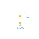 Sonderzeichen selbstklebend (10 Stück) – für Innen- & Außeneinsatz: „:“ (4cm hoch, in gelb)