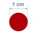 870 runde Klebepunkte 1 cm Farbe: rot/grün/gelb selbstklebend glänzend Markierungspunkte wetterfest