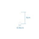 Sonderzeichen selbstklebend (10 Stück) – für Innen- & Außeneinsatz: „.“ (4cm hoch, in weiß)