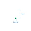 Sonderzeichen selbstklebend (10 Stück) – für Innen- & Außeneinsatz: „.“ (4cm hoch, in grün)