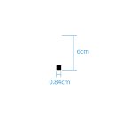 Sonderzeichen selbstklebend (10 Stück) – für Innen- & Außeneinsatz: „.“ (6cm hoch, in schwarz)