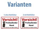 Kleberio® Schild Hund Kunststoff - Vorsicht!...