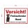 Hundeschild Vorsicht Freilaufender Hund – wetterfestes Warnschild Kunststoff (20 x 30 cm)