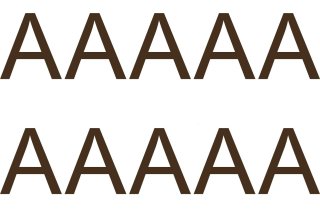 10 wetterfeste Klebebuchstaben groß – selbstklebend für Außen & Innen: „A“ (1 cm, braun)