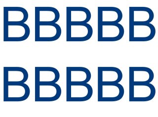 10 wetterfeste Klebebuchstaben groß – selbstklebend für Außen & Innen: „B“ (7 cm, blau)