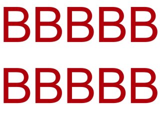 10 wetterfeste Klebebuchstaben groß – selbstklebend für Außen & Innen: „B“ (10 cm, rot)