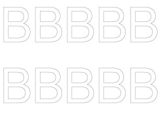 10 wetterfeste Klebebuchstaben groß – selbstklebend für Außen & Innen: „B“ (12 cm, weiß)