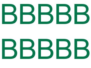 10 wetterfeste Klebebuchstaben groß – selbstklebend für Außen & Innen: „B“ (15 cm, grün)