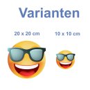 Smile Aufkleber – Lächelndes Gesicht mit...