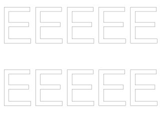 10 wetterfeste Klebebuchstaben groß – selbstklebend für Außen & Innen: „E“ (4 cm, weiß)